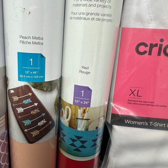 Cricut Sampler Craft Lot Vinyl Accessories HTV Cards Bundle Gift Starter Set New - Picture 5 of 11